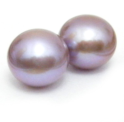 Pink/Purple Button Pearl Pairs